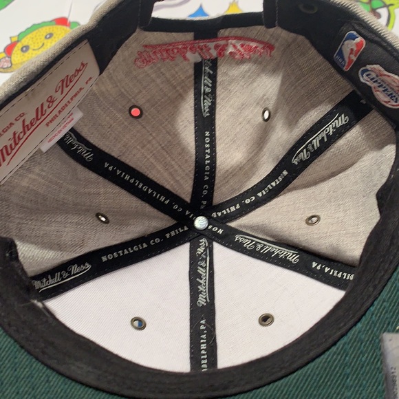 🟢Clippers los angeles nba mitchell & ness retro snapback, green under brim. . - Picture 4 of 6